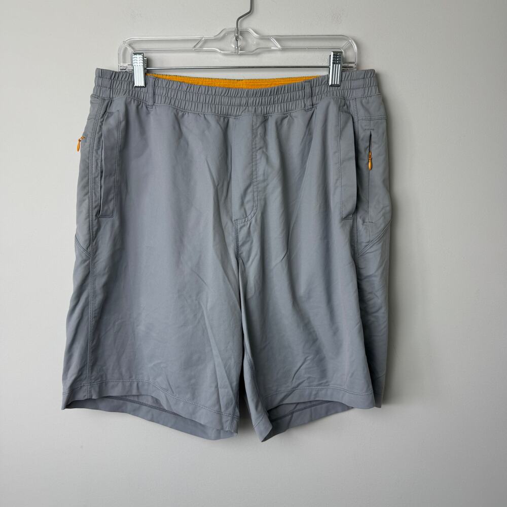 Birddog Men's Grey & Yellow Athletic Shorts Size XXL